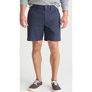 NWT J. Crew Men's 7" Stretch Chino Shorts 29 Blue Khaki J.Crew Travel BE051